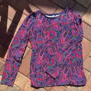 Talbots Pink and Purple Long Sleeve Tee